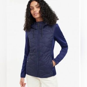 Barbour Kendra Quilted Hooded Jacket Navy US 8 (UK 12) 20” P2P | 1650